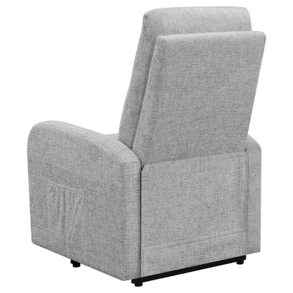 Branson Tufted Power Lift Recliner - Gray