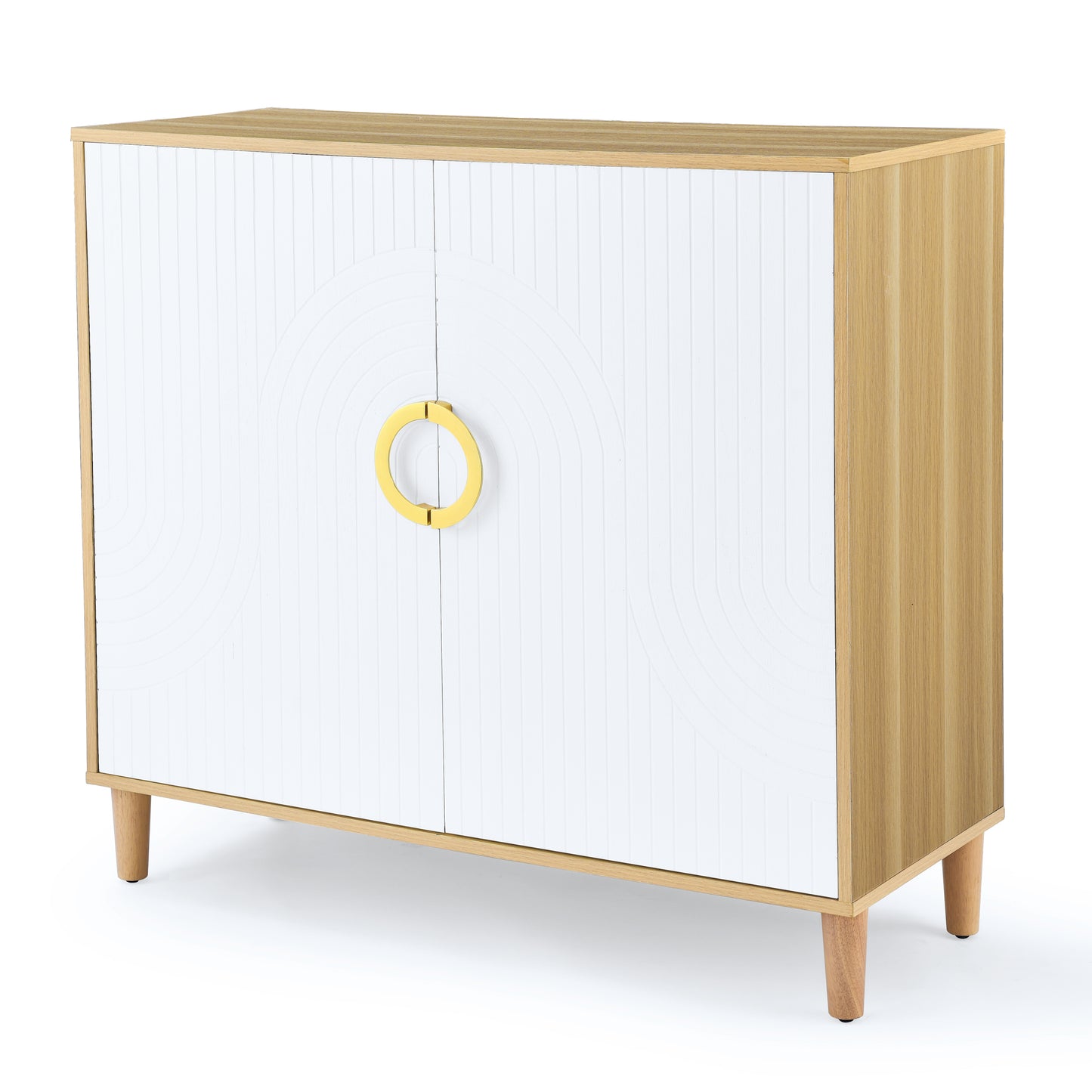 Vincent Storage Cabinet - Wood/White