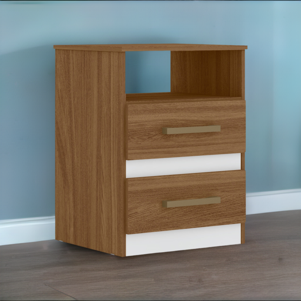 Apolo Nightstand -  Natural/White Flex