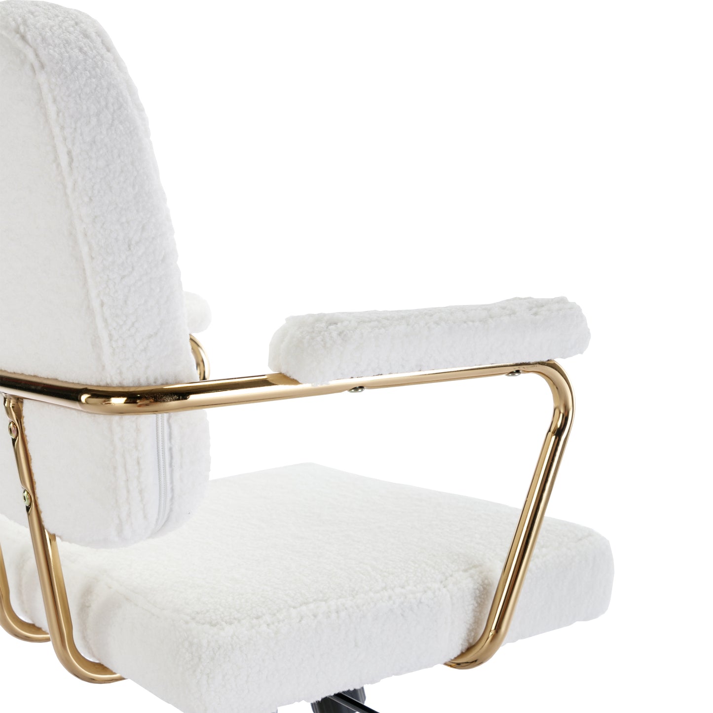 Glamour Glide Vanity Chair - White