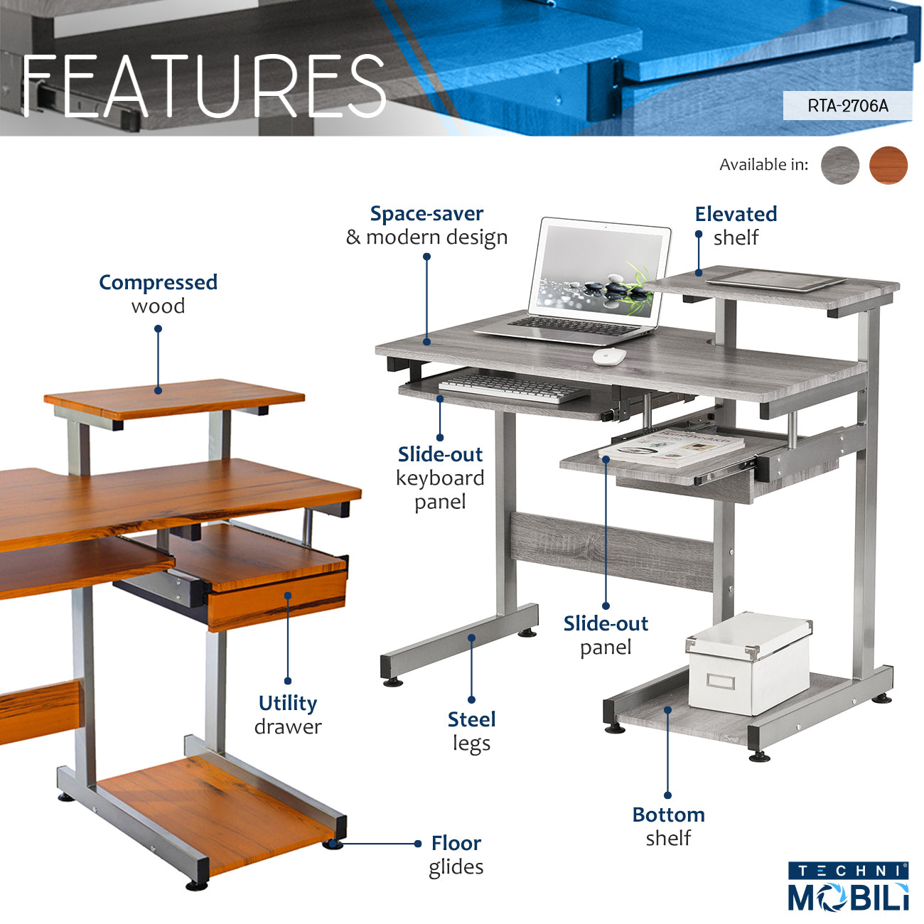 Pro Master Computer Workstation Desk