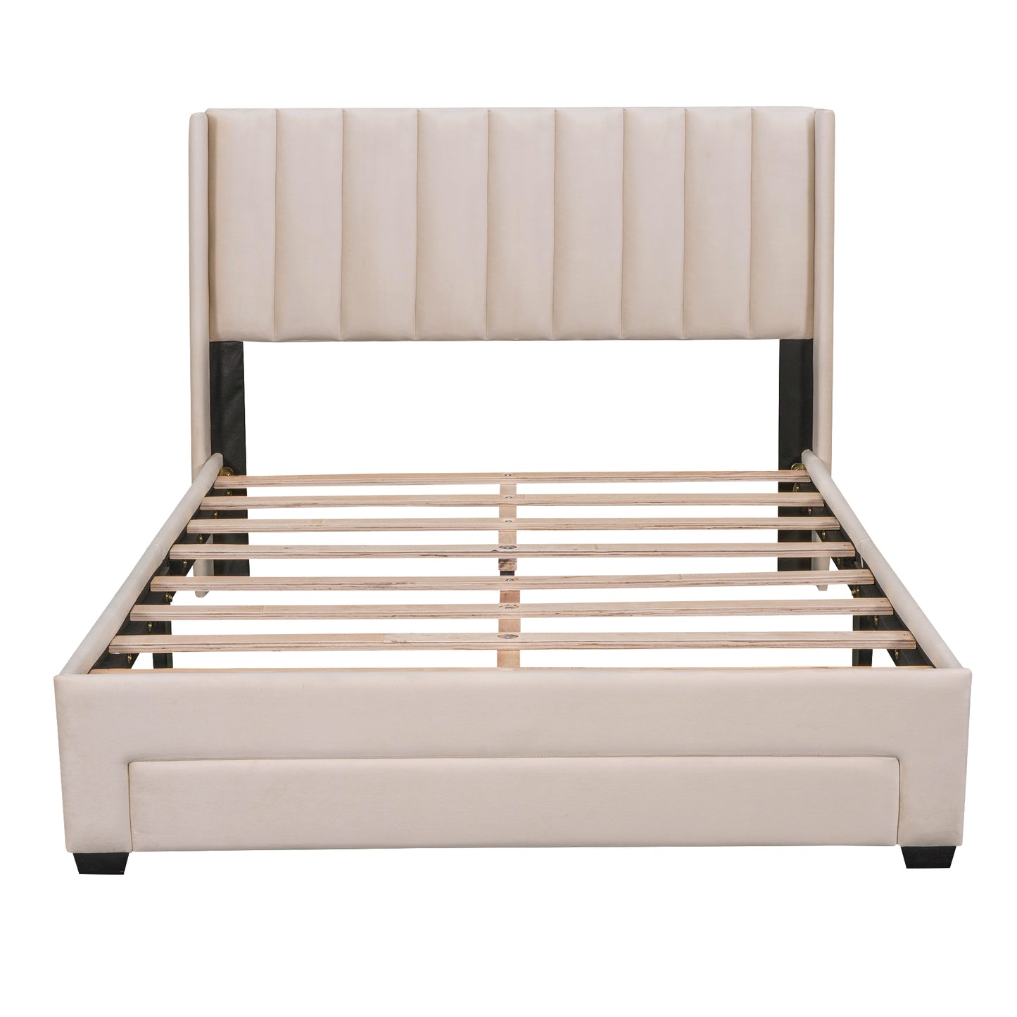 Luxury Haven Velvet Storage Bed