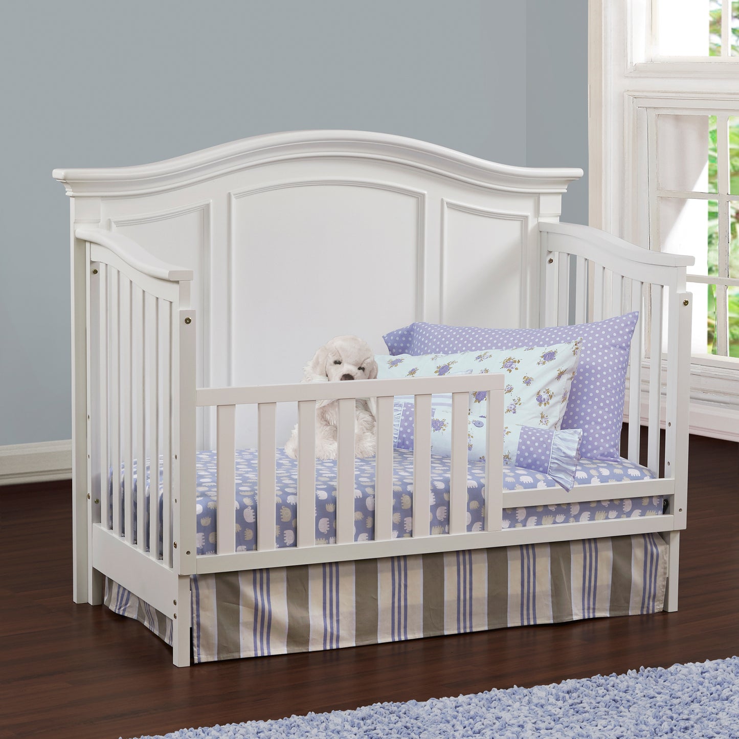 Bless 4-in-1 Convertible Crib - White