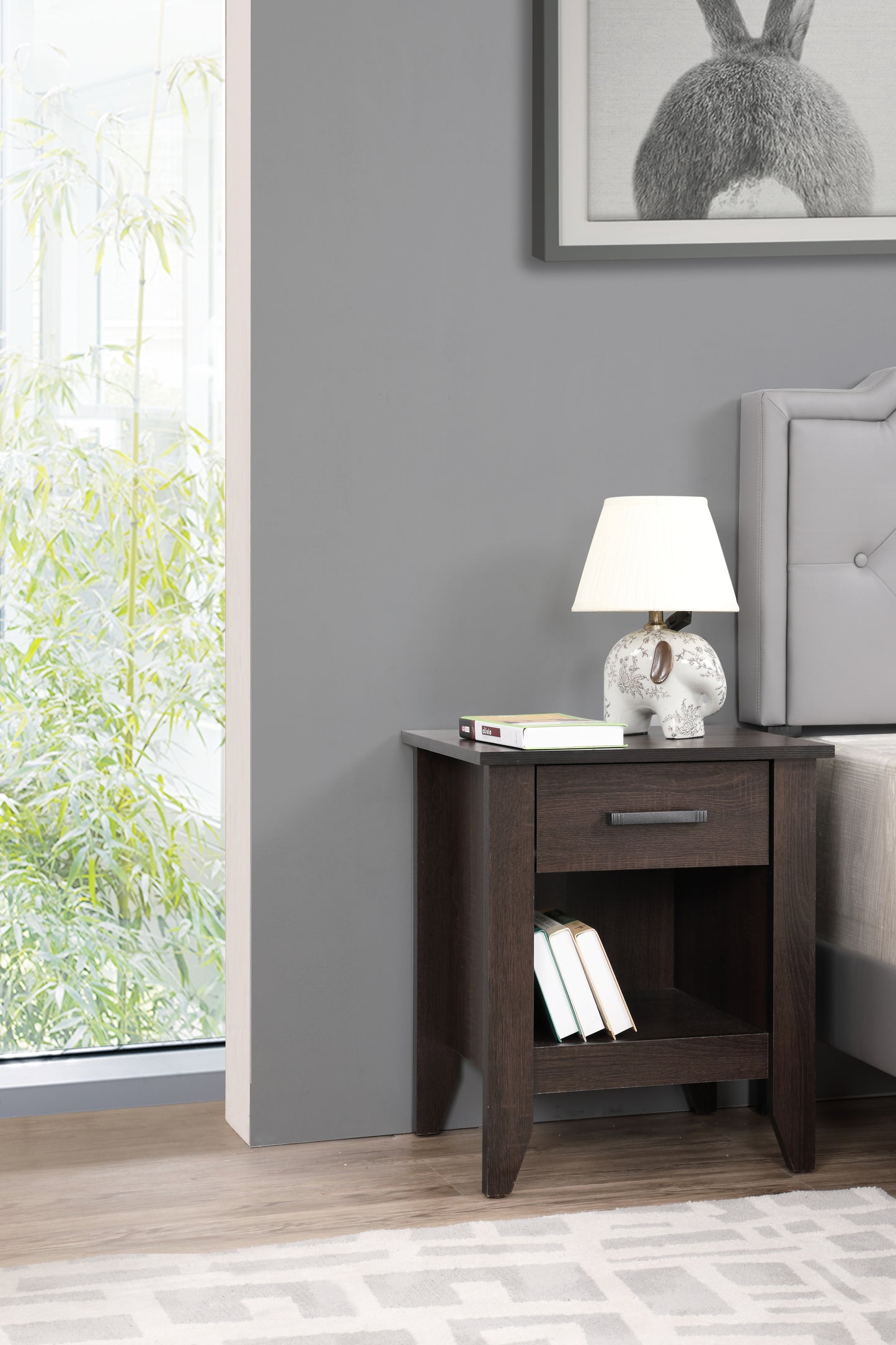 Lennox Nightstand - Dark Brown