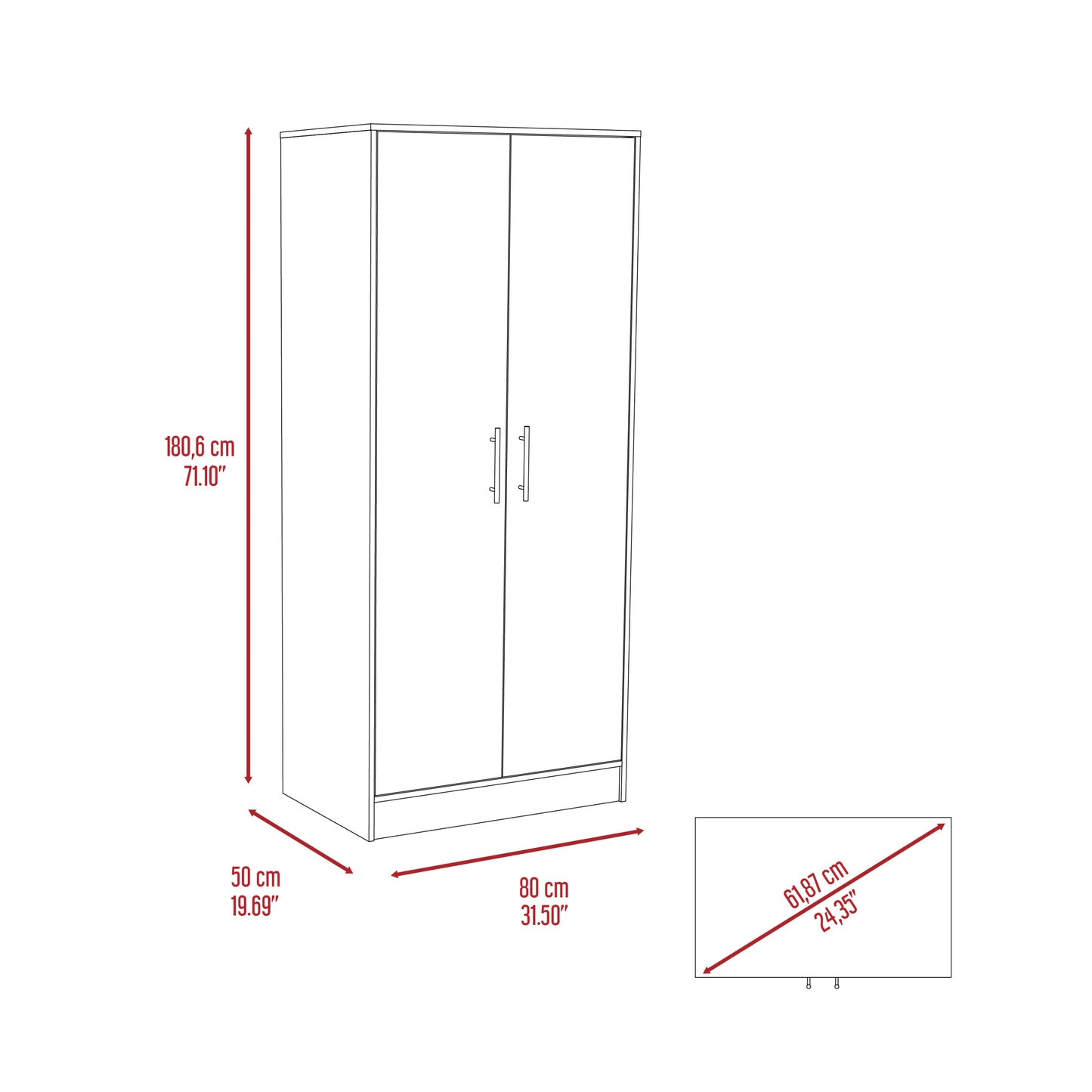 Conway Armoire - White