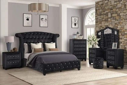 Sophia Queen Bed - Black