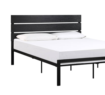 Willow Contemporary Queen Size Bed - Black