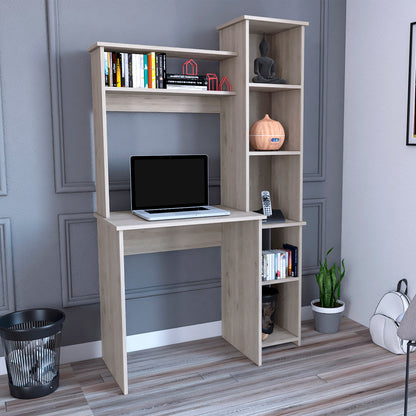 Writing Desk Modern Cubby Collection - Light Gray