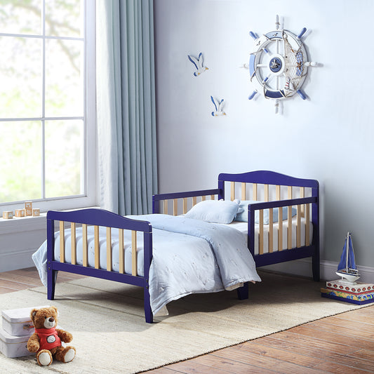 Twain Toddler Bed - Blue/Natural