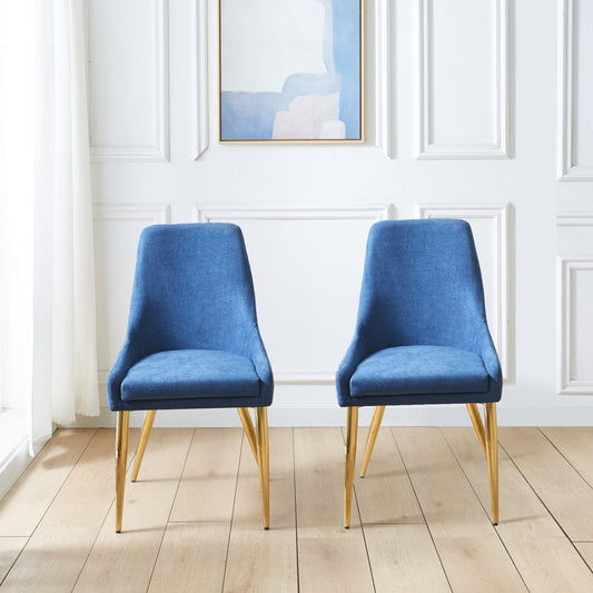 Dixon Fabric Dining Chairs (Set of 2) - Blue