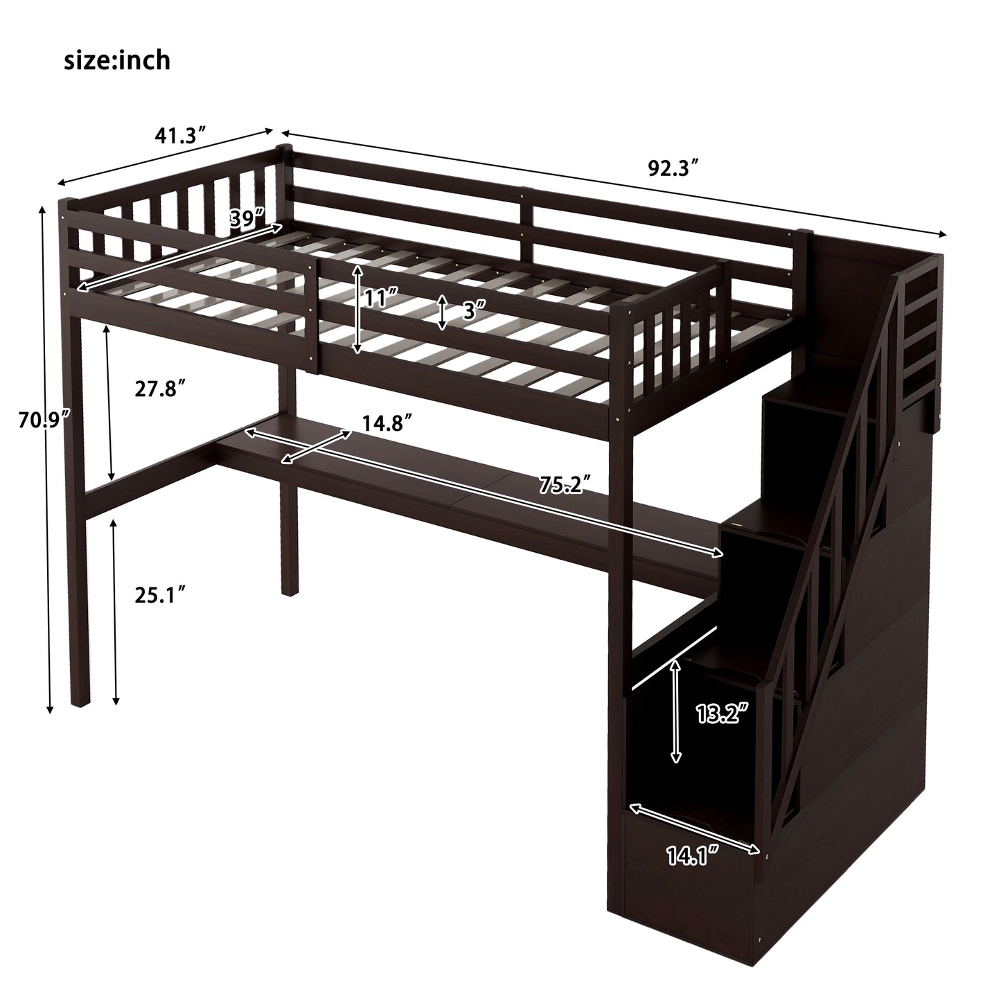 ElevateMax Twin Loft Bed