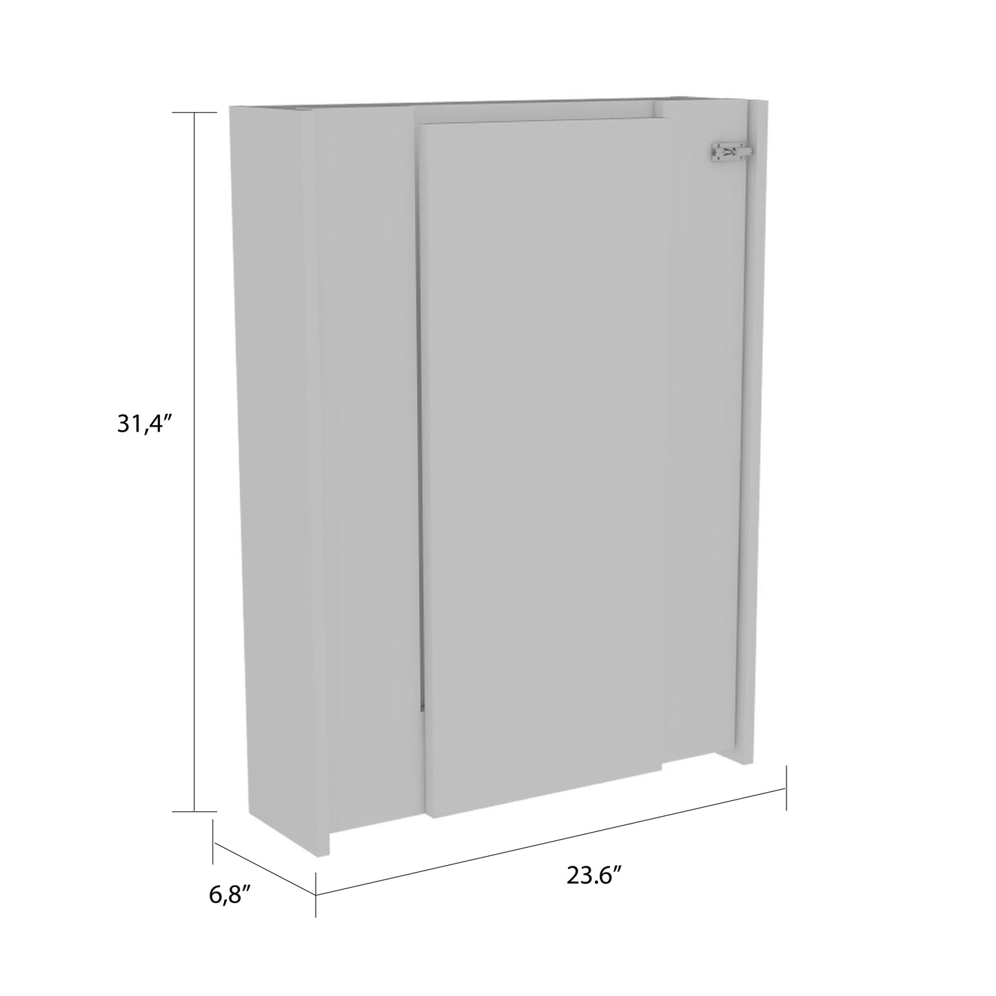 Vatta Wall Foldable Extending Table - White