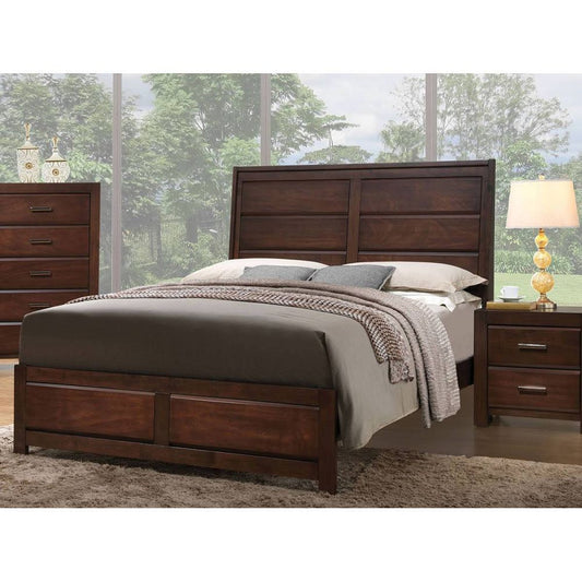 Elegant Dreams Walnut Queen Bed