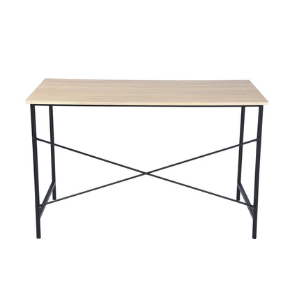 Eco Write Oak & Black Metal Frame Desk