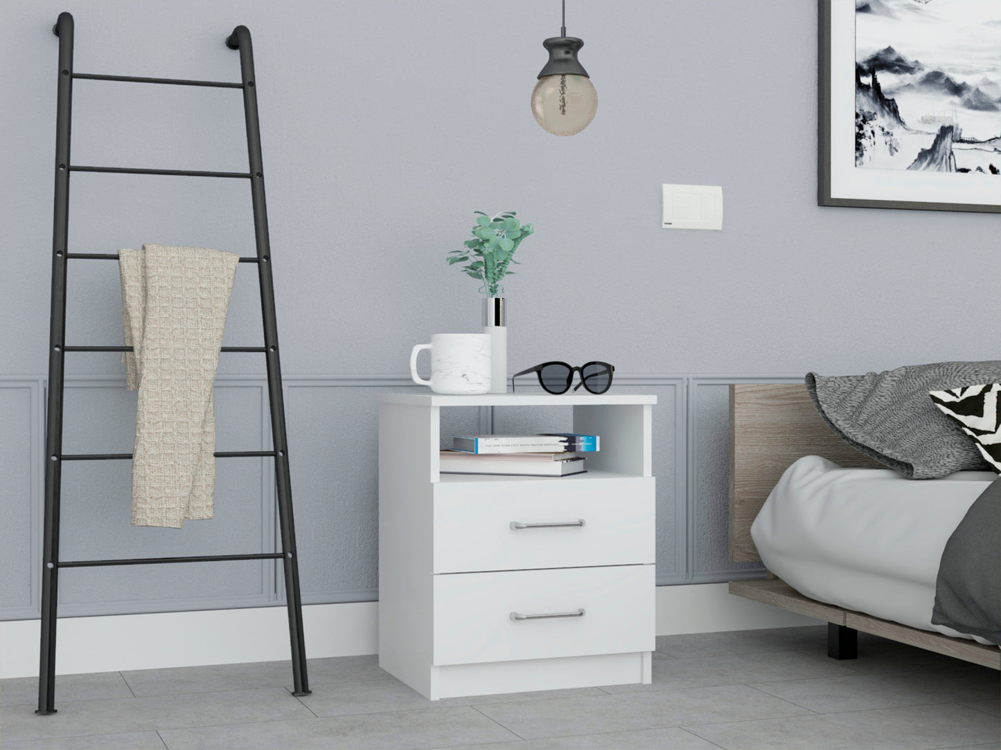 Napoles Nightstand - White