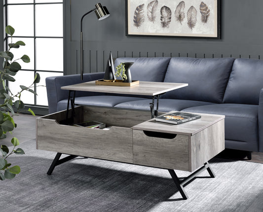 Throm Lift Top Coffee Table - Gray Oak