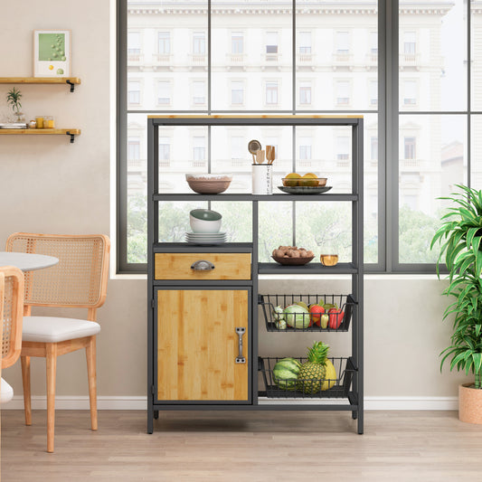 Versa Storage With Drawer Cabinet and Two Storage Baskets