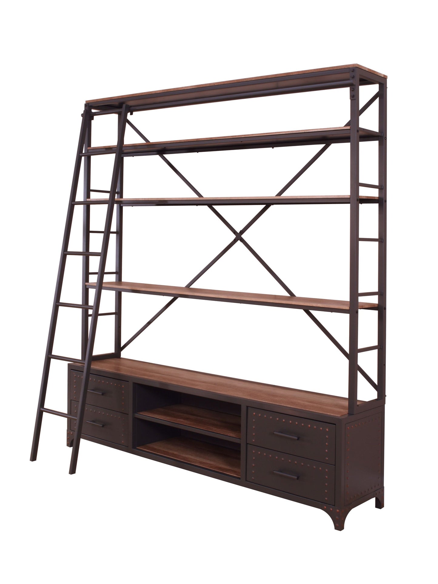 Bookshelf & Ladder - Grey