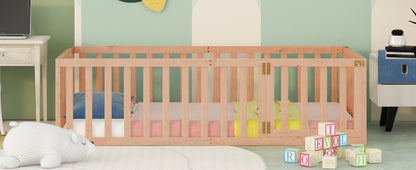 Nature's Haven Twin Wood Floor Bed Frame