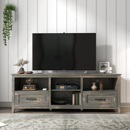 Sydney 70 Inches TV Stand with 2 Drawers - Old Pine