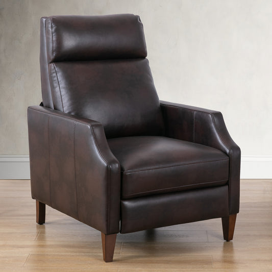 Biscoe Push Back Recliner - Brown