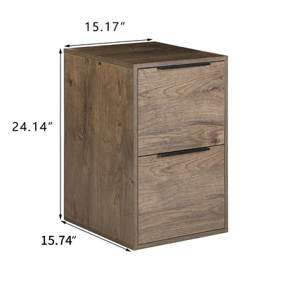 Wood Filing Cabinet - Grey