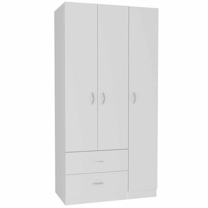 Watson 2-Drawer 3-Door Armoire - White