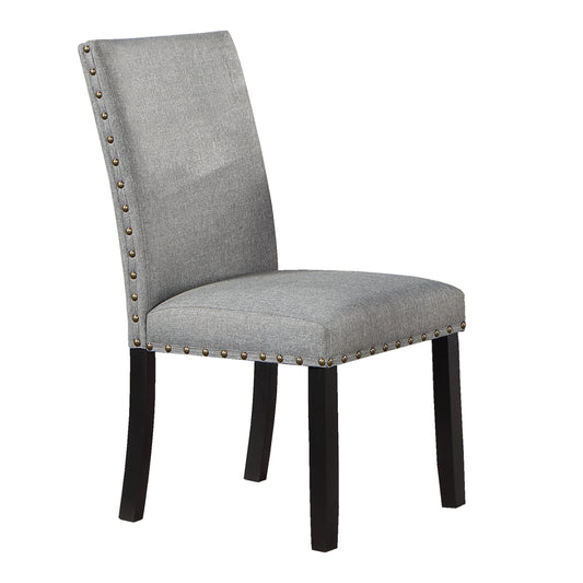 Mena Fabric Dining Chair (Set of 2) - Gray