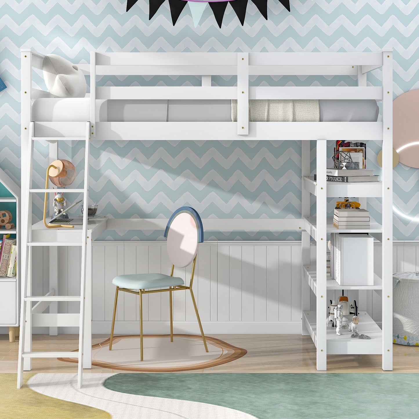 The Cubist Loft Bed - Twin