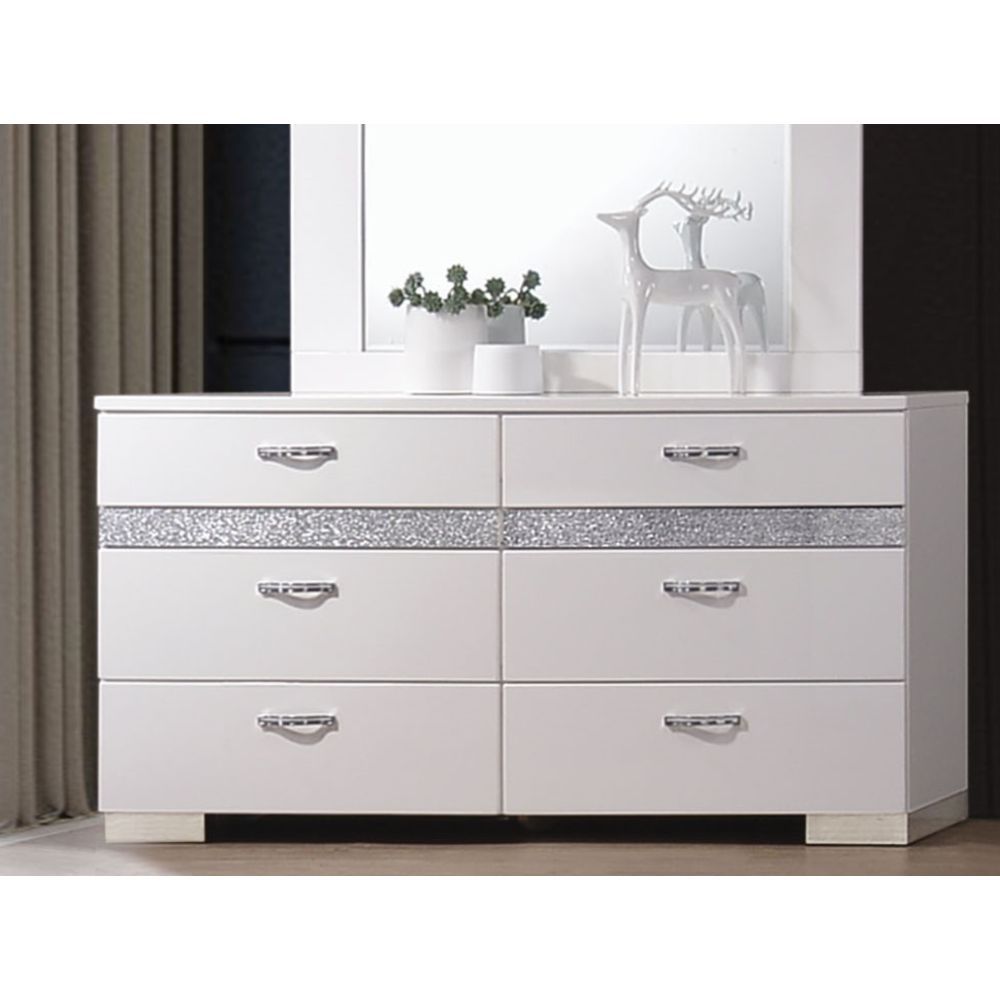 Glossy White  Dresser