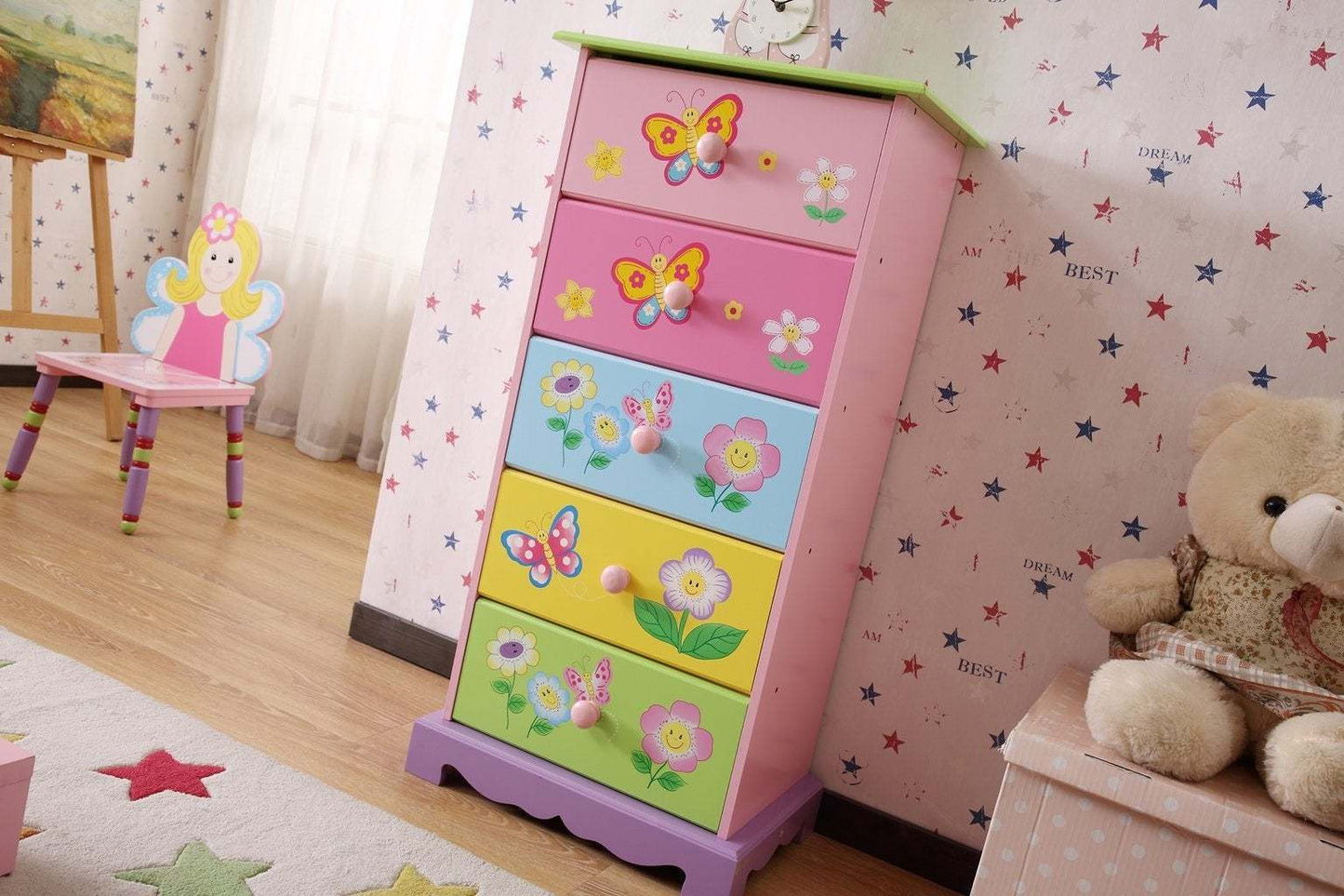 Fairyland Kids 5 Drawer Dresser