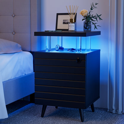 NX LED Nightstand - Black