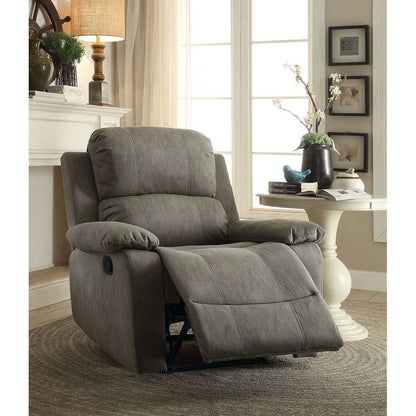 Bina Microfiber Recliner - Gray