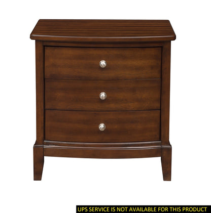 Civi Nightstand of 3x Drawers - Dark Cherry