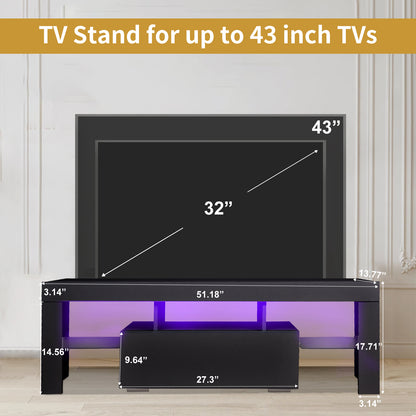 Elevate TV Stand: Modern Media Console with Storage