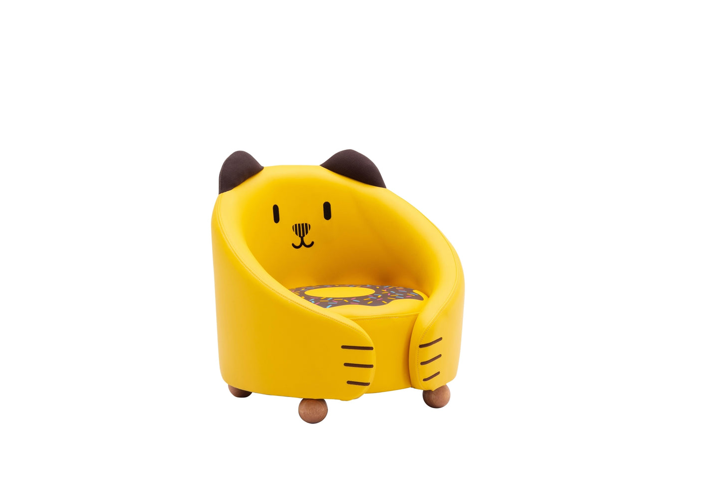 Cat Kids Chair - Yellow