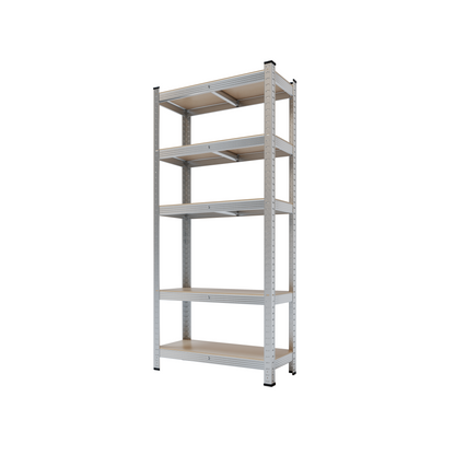 Silver Max Storage 5-Tier Utility Shelves - S