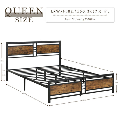 RegalRest Metalwood Platform Bed