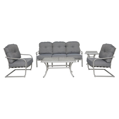 Alexis 5 Pc Outdoor Patio Aluminum Seating Set