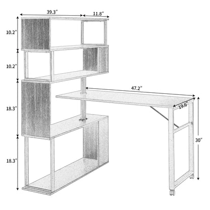 Tiger's Den Home Office Corner Desk