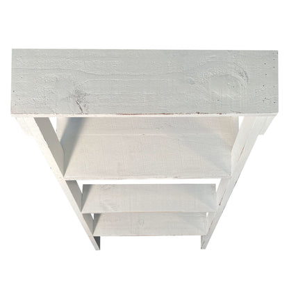 Pinewood Ladder Bookcase - White