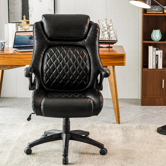 Thought Executive Leather Office Chair - Black