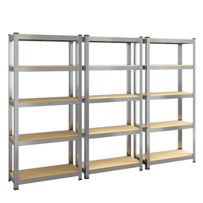 Silver Max Storage 5-Tier Utility Shelves - S