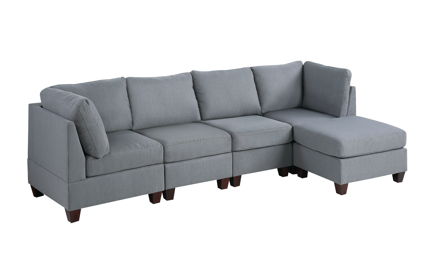 Veranda 5 Modular Sofa Set   - Gray