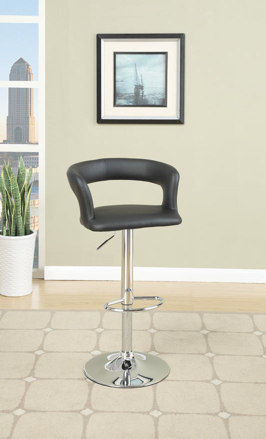 Enox Adjustable Heigh Bar Stool  - Black Set of 2