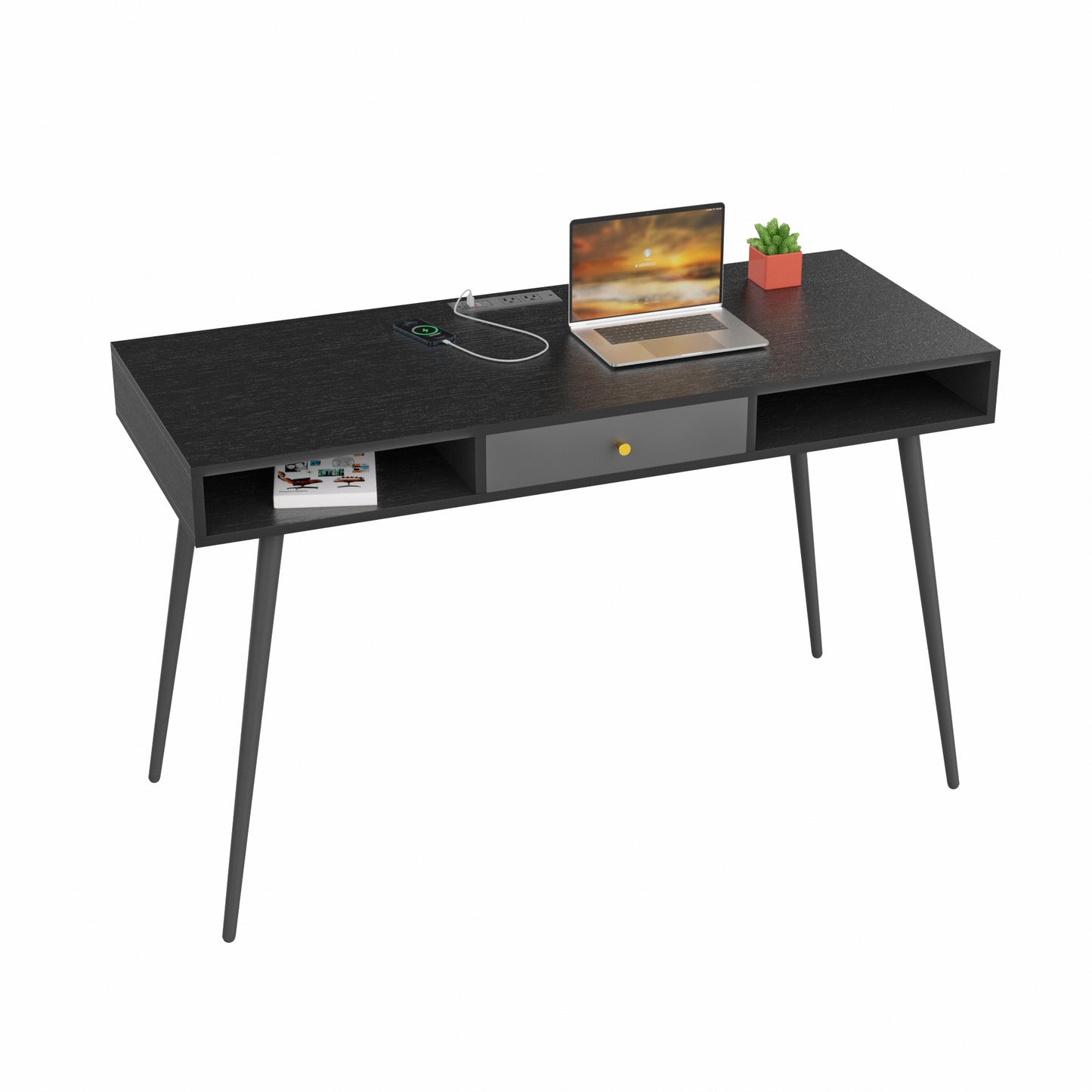 Eco Smart Desk with USB Ports and Power Outlet