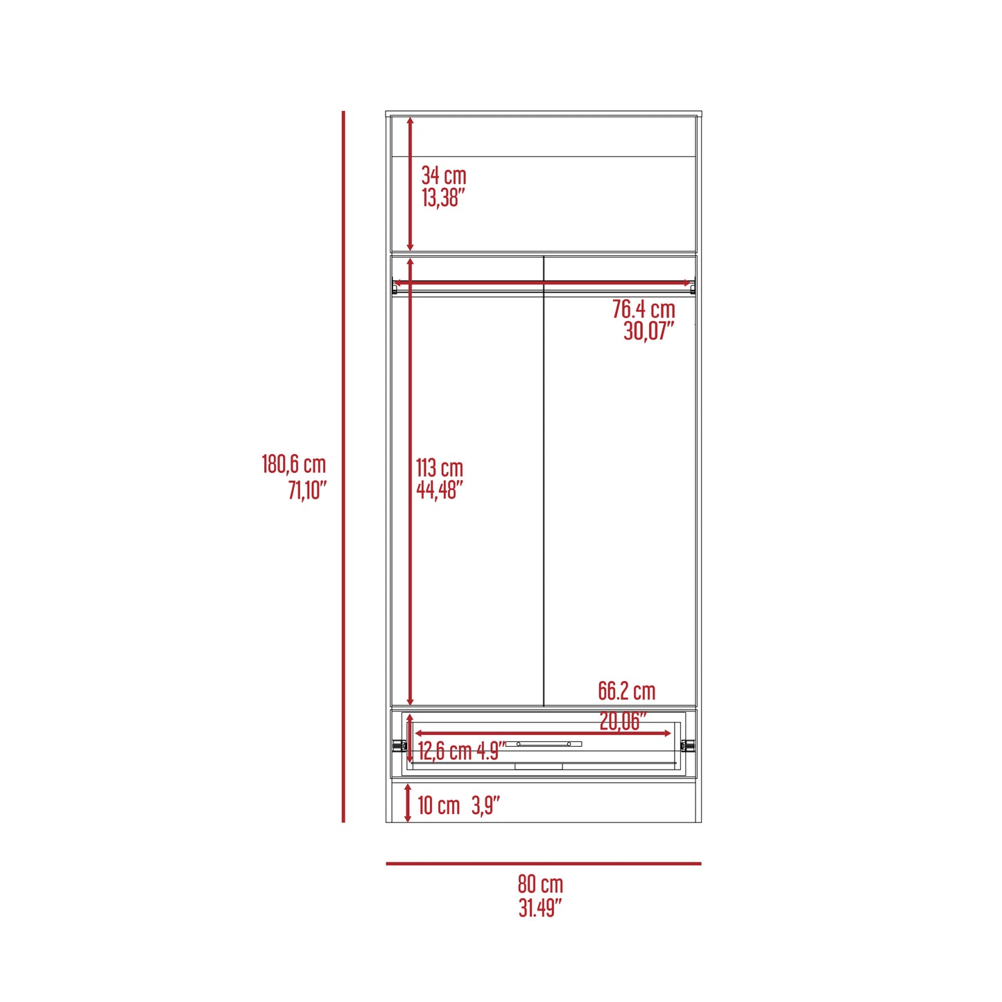 Conway Armoire - White