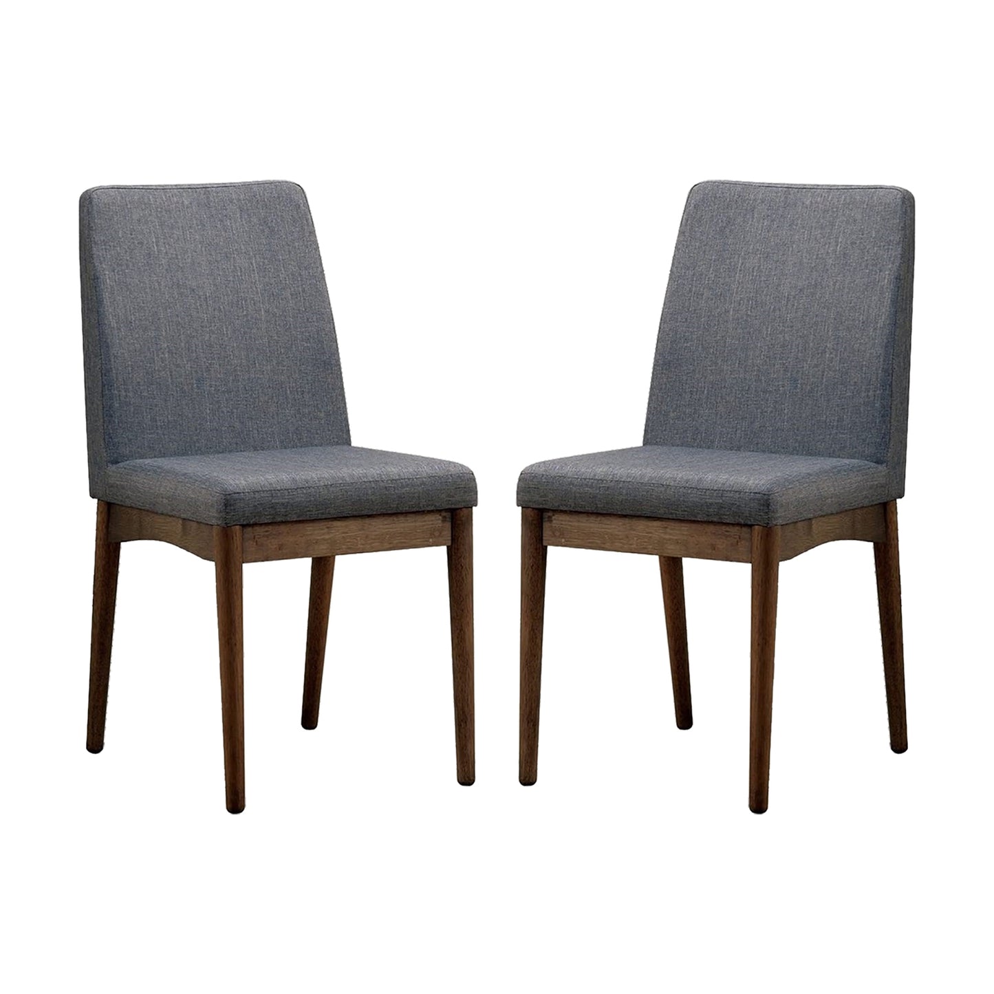 Bertha Padded Fabric Seat Dining Chairs (Set of 2)