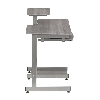 Complete Computer Workstation Desk - Grey