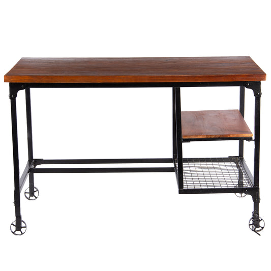 Rustic Fusion Metal Desk